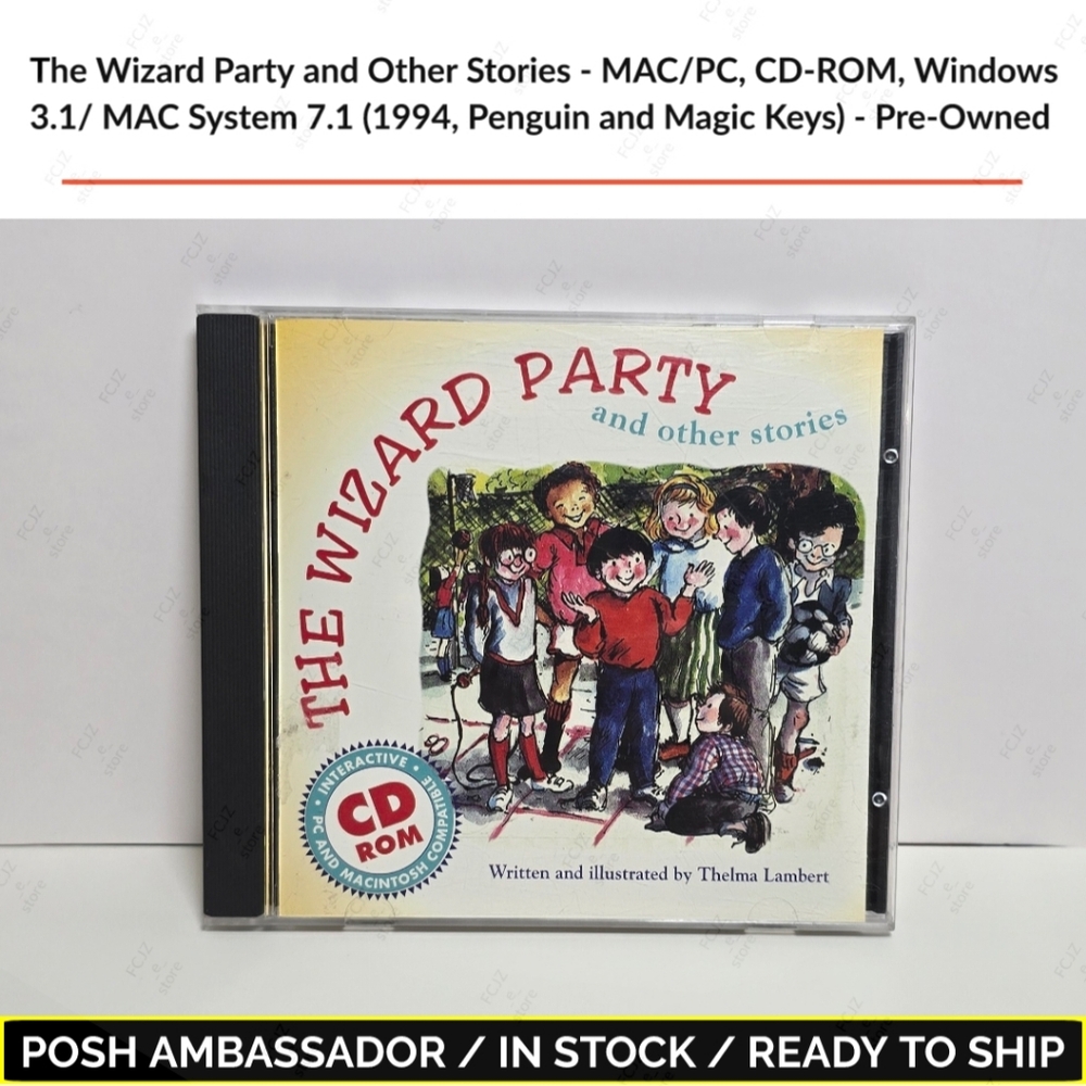 The Wizard Party and Other Stories - MAC/PC, CD-ROM, Windows 3.1/ MAC System...
